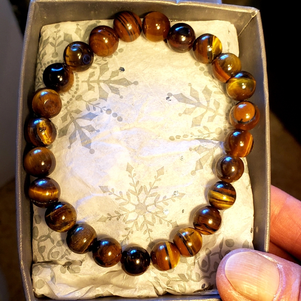 BEAUTIFUL TIGER EYES STRETCHABLE BRACELET
